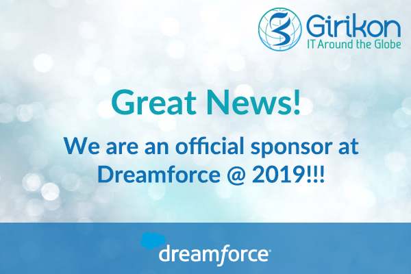 Girikon Participates as Official Sponsors in Dreamforce 2019